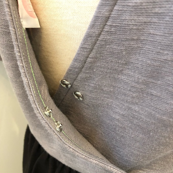 Free People V-back grey and black dress, US XS fits XS/S - Picture 7 of 8